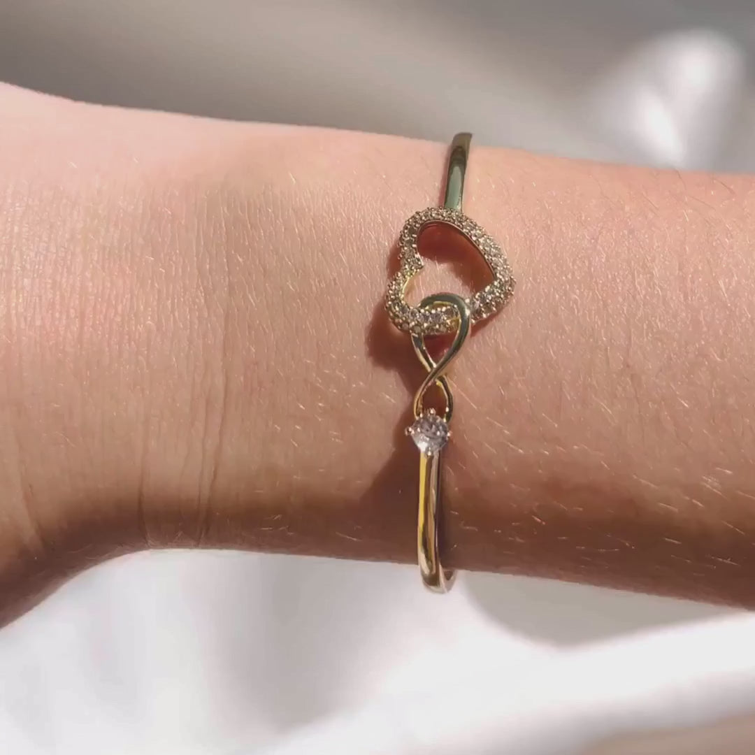 MÈRE FILLE - BRACELET COEUR INFINI